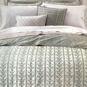 Lauren Ralph Lauren Wakefield 3 Pcs Paisley KING Duvet Set NEW Celadon